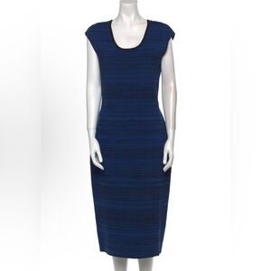 Diane von Furstenberg Blue Sheath Dress - Sz M
